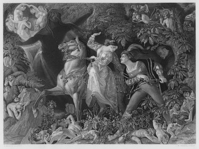 Undine, fra bildet i Den Kongelige Samling (gravering) av Daniel (after) Maclise