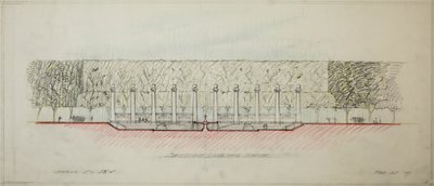 Potomac Round Point, Washington D.C., Section Sketch, 1909. av Daniel Burnham