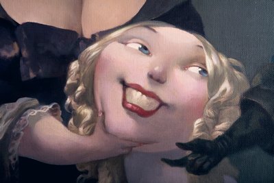 Forslaget, detalj, fra Bluebeard av Charles Perrault (1628-1703) av Daniel Cacouault