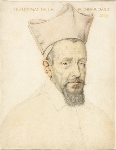 Byste av kardinal de la Rochefoucauld av Daniel Dumonstier