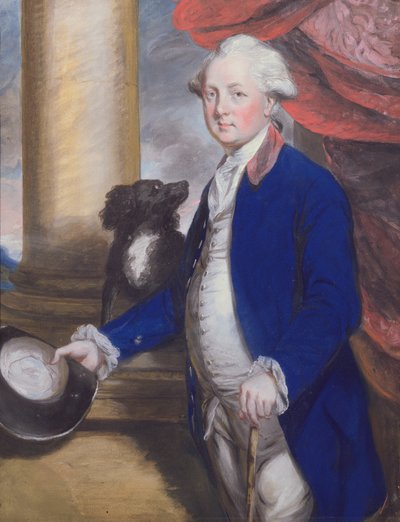 Henry (1725-1800) Lord Bridgeman (pastell) (se 239432 for par) av Daniel Gardner