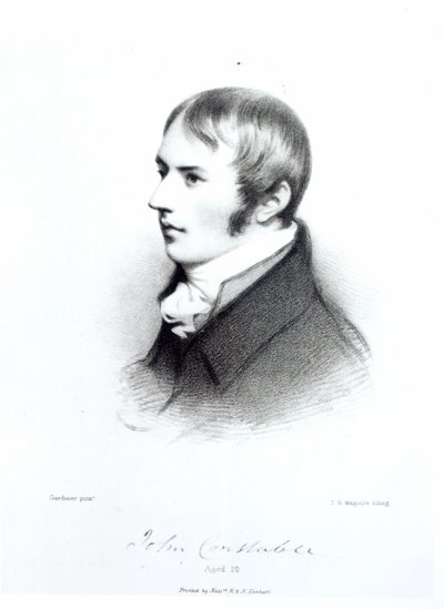 John Constable, 20 år, gravert av Thomas Herbert Maguire av Daniel Gardner
