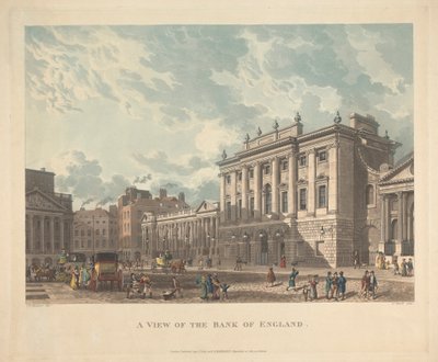 Utsikt over Bank of England av Daniel Havell