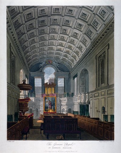 Innvendig utsikt over Chapel Royal i St James