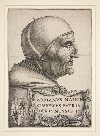 Portrett av Adrien VI (Hadrian VI, pave 1522-1523) av Daniel Hopfer