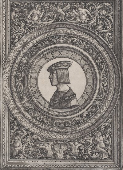 Portrett av keiser Charles V, ca. 1519. av Daniel Hopfer