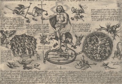 Den triumferende Kristus, ca. 1530-36. av Daniel Hopfer