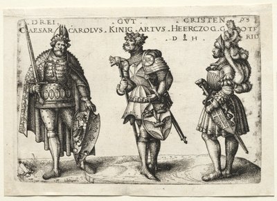 Tre verdige kristne, etter 1516. av Daniel Hopfer