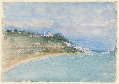 Punkt vest for Alger, Nord-Afrika, reiseskisse av Daniel Hudson Burnham