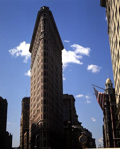 Flatiron-bygningen, fullført 1902 av Daniel Hudson Burnham