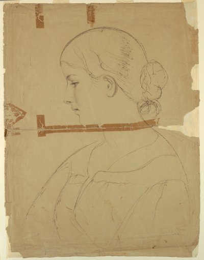 Byste av en modell, Roma av Daniel Huntington