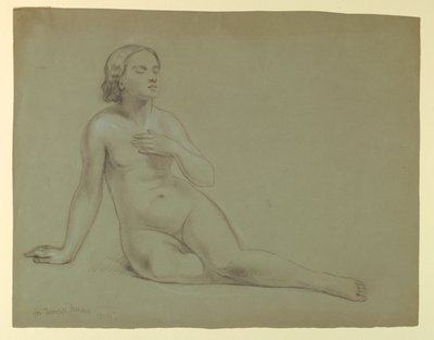 Kvinnelig naken, studie for "Mercy