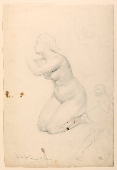 Figurstudie for "Sykes fellesskap" av Daniel Huntington