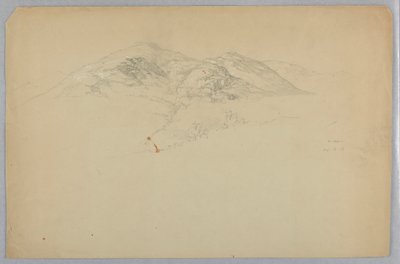 Landskapsskisse, Mount Desert, Maine av Daniel Huntington