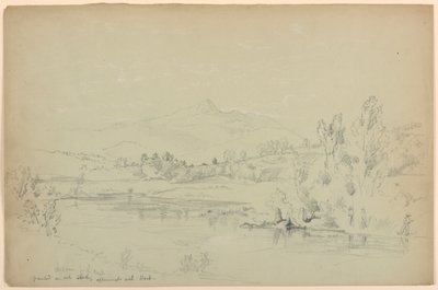 Mount Chocorua, fra elven av Daniel Huntington
