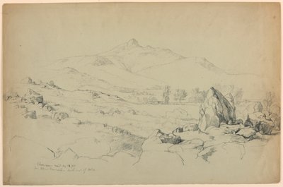 Mount Chocorua fra Hill nær Tamworth, sørvest for innsjøen av Daniel Huntington