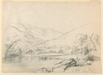 Mount Washington fra Ellis River, ser nordover av Daniel Huntington
