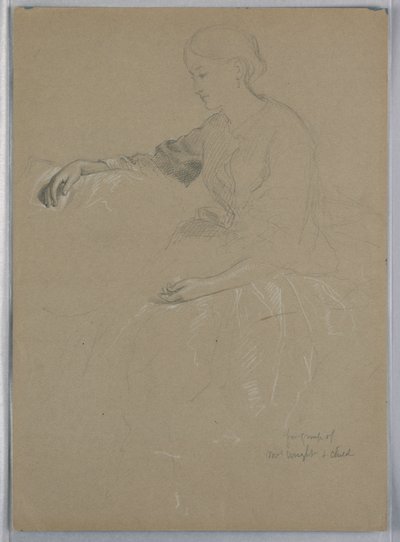 Mrs. William Wright og barn av Daniel Huntington