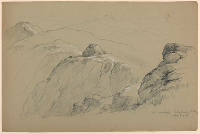 På Mount Mansfield, ser mot pukkelen av Daniel Huntington