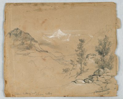 Sion, ser østover, Rhone-dalen av Daniel Huntington