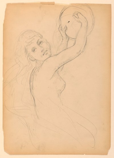 Skisse for en Bacchante av Daniel Huntington