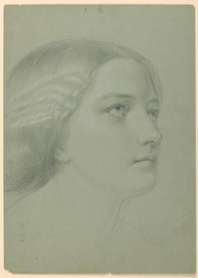 Studie for A Magdalen, F av Daniel Huntington