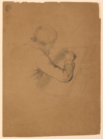 Studie for "Sykes fellesskap" av Daniel Huntington