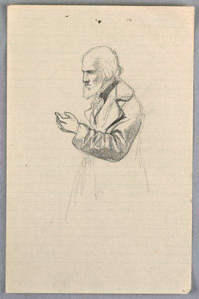 Studie for "Scientific Group" av Daniel Huntington
