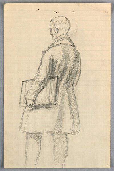 Studie for "Scientific Group" av Daniel Huntington