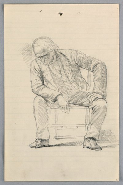 Studie for "Scientific Group" av Daniel Huntington