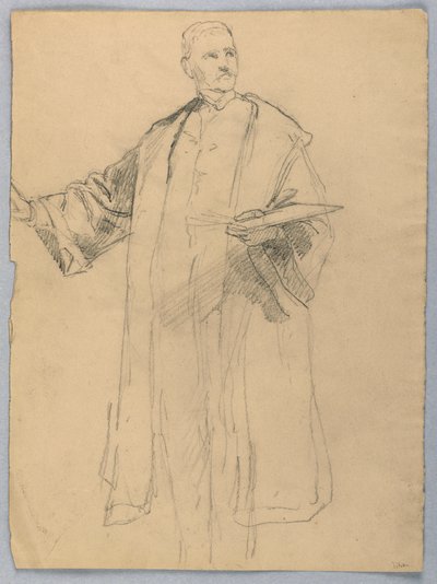 Studie for "Titian Showing av Daniel Huntington