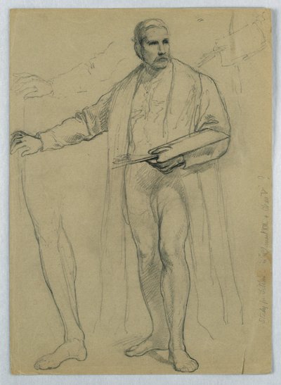 Studie for "Titian Showing av Daniel Huntington