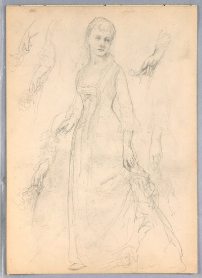 Studie for "Titian Showing av Daniel Huntington