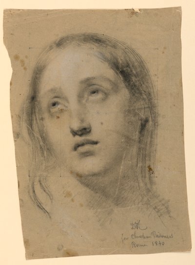 Studie av leder for "tidlige kristne fanger" av Daniel Huntington