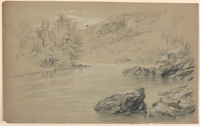 Androscoggin-elven ved Gorham, New Hampshire av Daniel Huntington