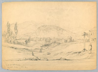 Til Ford ved North Conway, ved veien til Jackson, New Hampshire av Daniel Huntington