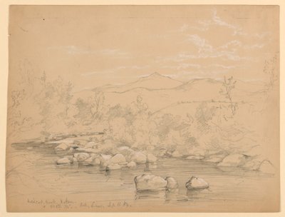 Utsikt over Moat Mountain fra Wildcat Brook, Jackson, New Hampshire, ser sørvest av Daniel Huntington