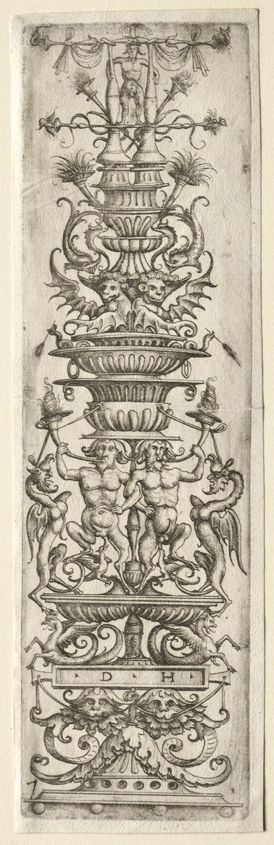 Ornamentfilet med Candelabre-Ornament av Daniel I Hopfer