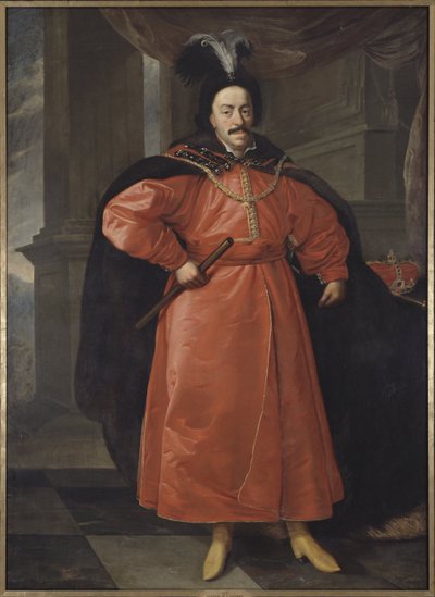 Jean II Casimir Vasa, roi de Pologne et grand duc de Lituanie - Portrett av John II Casimir Vasa (1609-1672), konge av Polen, av Schultz, Daniel, den yngre (1615-1683). Olje på lerret. Mål: 210x154 cm. Nationalmuseum Stockholm av Daniel Jerzy Schultz