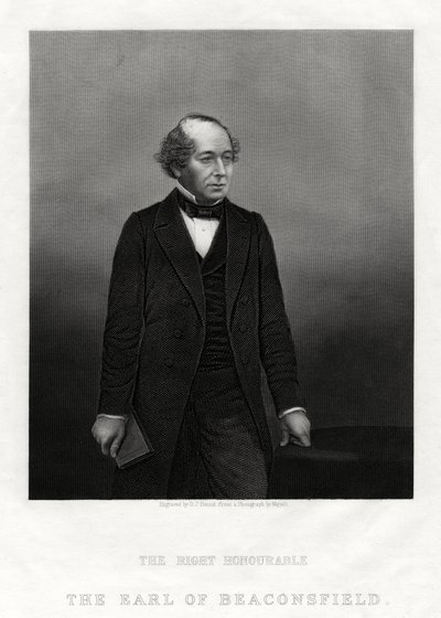 Benjamin Disraeli, jarl av Beaconsfield, statsminister, 1880 av Daniel John Pound