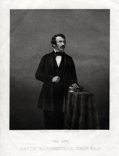 David Livingstone, skotsk misjonær og afrikansk oppdagelsesreisende, 1880 av Daniel John Pound