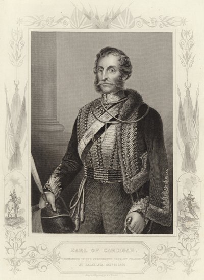 Earl of Cardigan (gravering) av Daniel John. Pound