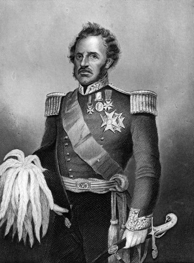 General Sir De Lacey Evans , britisk soldat, 1857 av Daniel John Pound