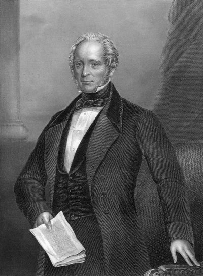 Henry John Temple 1784-1865, 3. Viscount Palmerston, britisk statsmann, 1857. av Daniel John Pound