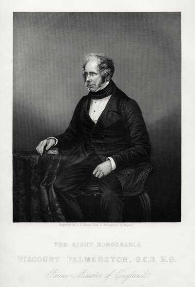Henry John Temple, 3. Viscount Palmerston, britisk statsmann, c1880 av Daniel John Pound