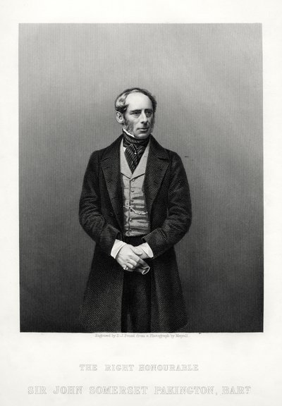 John Somerset Pakington, 1st Baron Hampton, engelsk politiker, c1880. av Daniel John Pound