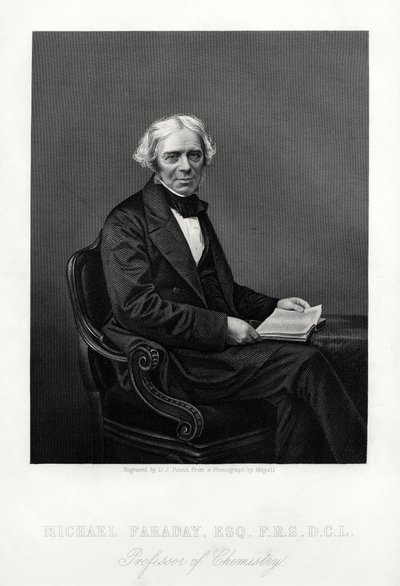 Michael Faraday, britisk vitenskapsmann, c1880 av Daniel John Pound