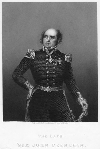 Sir John Franklin, ca 1860-tallet. av Daniel John Pound