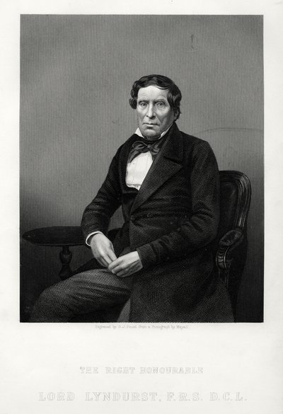 Høyre ærede John Singleton Copley, lordkansler og politiker, c1880 av Daniel John Pound