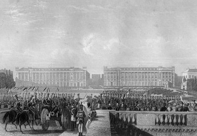 De alliertes inntreden intp Paris, 1815 c1857 av Daniel John Pound